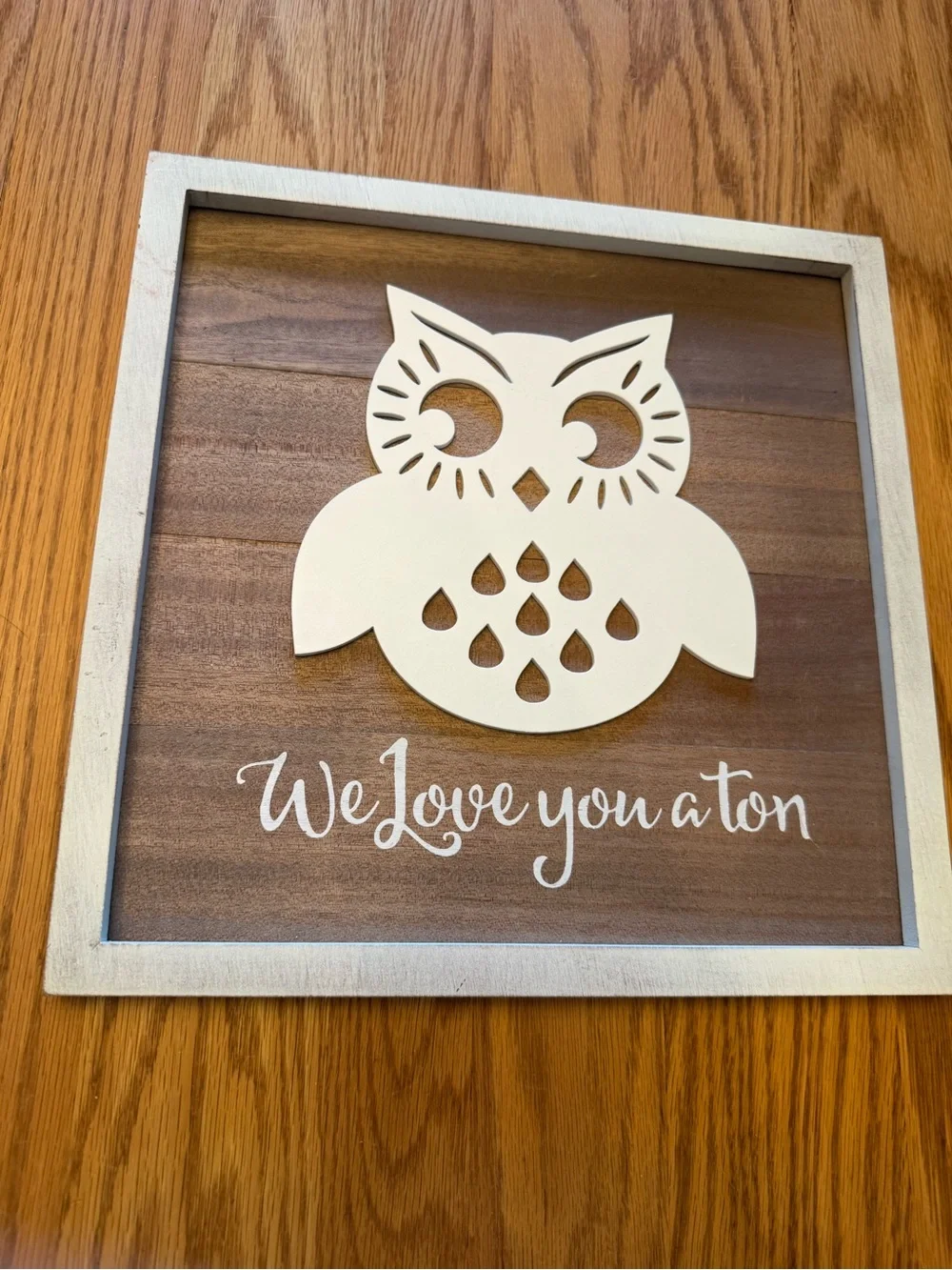 Set of 3 Giraffe and Owl Wall Art Pieces
